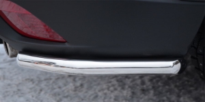 Mazda CX-5 2011- Защита заднего бампера уголки d42 M5Z-001141